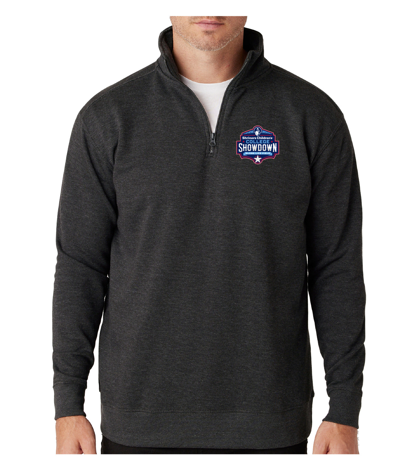 S.C.C.S. Event Logo Charcoal Heather 1/4 Zip Pullover
