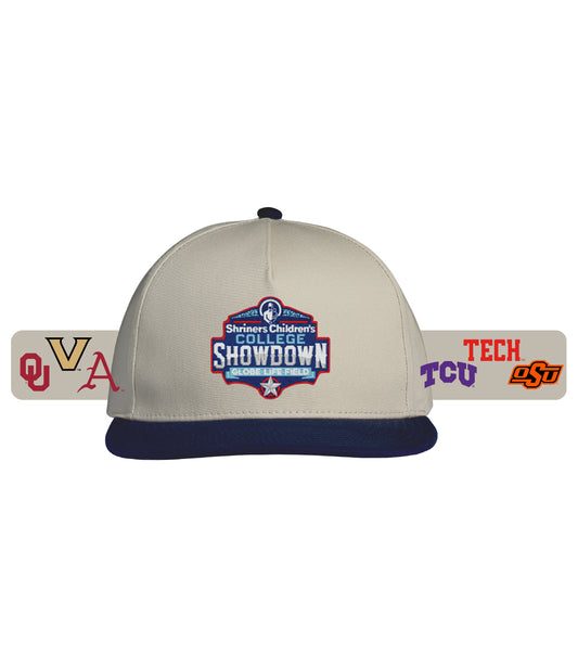 S.C.C.S. Event Logo Cream/Navy 5-Panel Cap w/ Team Logos