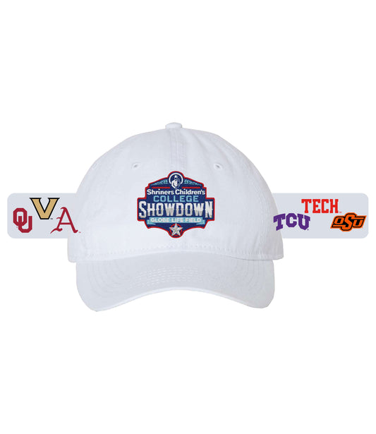 S.C.C.S. Event Logo White Dad Cap w/ Team Logos